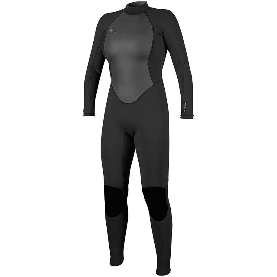 2025 O'Neill Dames Reactor II 3/2mm Rug Ritssluiting Wetsuit 5042 - Black